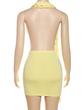 Robe courte dos nu Aaliyah